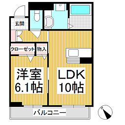 間取図画像 1LDK