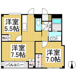 間取図画像 2LDK