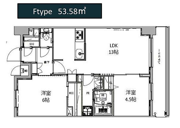 Ｓ－ＲＥＳＩＤＥＮＣＥ王子Ｎｏｒｄ 1002｜東京都北区王子３丁目(賃貸マンション2LDK・10階・53.58㎡)の写真 その2