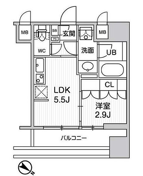 ｎｉｄｏ ＳＵＧＡＭＯ(ニドスガモ) 605｜東京都豊島区巣鴨２丁目(賃貸マンション1DK・6階・25.29㎡)の写真 その2