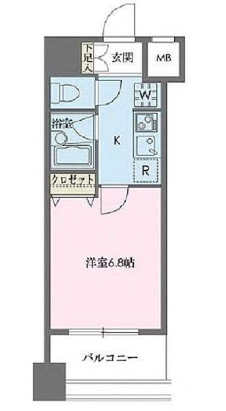 ドゥーエ新川 707｜東京都中央区新川１丁目(賃貸マンション1K・7階・22.72㎡)の写真 その2