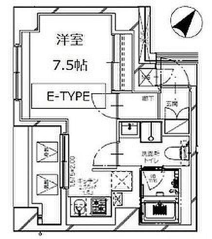 エスレジデンス月島（S-RESIDENCE月島） 604｜東京都中央区月島３丁目(賃貸マンション1R・6階・26.70㎡)の写真 その2