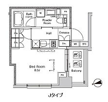 プラウドフラット門前仲町V 810 ｜ 東京都江東区冬木5-11（賃貸マンション1K・8階・26.28㎡） その2