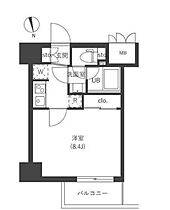 木場レジデンス壱番館 302 ｜ 東京都江東区東陽３丁目12-2（賃貸マンション1K・3階・25.40㎡） その2