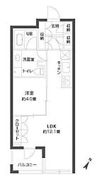 ParkCube銀座EAST 1LDKの間取図画像