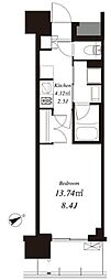 フレンシア浅草橋 1Kの間取図画像