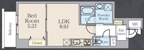 アルトヴィラ虎ノ門 1005｜東京都港区虎ノ門３丁目(賃貸マンション1LDK・10階・37.38㎡)の写真 その2