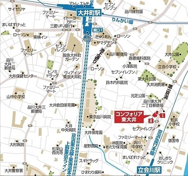 コンフォリア東大井I 1002｜東京都品川区東大井３丁目(賃貸マンション1K・10階・25.37㎡)の写真 その17