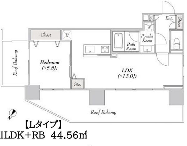 ルミーク北品川 902｜東京都品川区北品川２丁目(賃貸マンション1LDK・2階・44.56㎡)の写真 その2