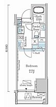 カーサスプレンディッド麻布十番 603 ｜ 東京都港区麻布十番３丁目7-12（賃貸マンション1K・6階・24.00㎡） その2