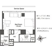 ウエリスアーバン品川タワー 1907 ｜ 東京都港区港南４丁目1-6（賃貸マンション1R・19階・40.07㎡） その2