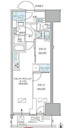 パークアクシス品川天王洲アイル 5階2LDKの間取り