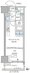 パークアクシス品川天王洲アイル 1DKの間取図画像