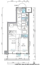 パークアクシス品川シーサイド 1LDKの間取図画像