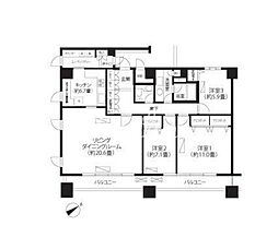 ループ-エム 3LDKの間取図画像