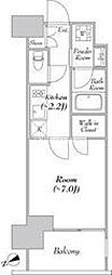 カナルフロント芝浦 1Kの間取図画像