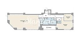 プレステージレジデンス白金台 2LDKの間取図画像