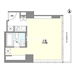 ウエリスアーバン品川タワー ワンルームの間取図画像