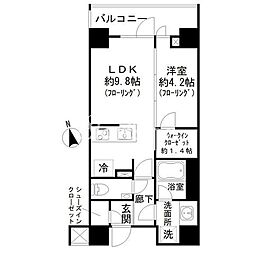 ディアナコート池田山公園 1LDKの間取図画像