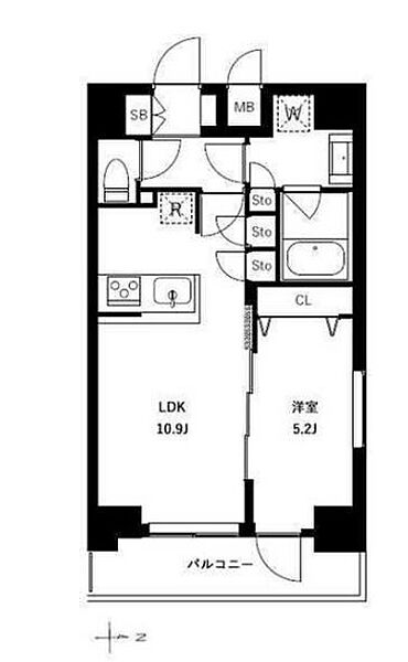 アーバンパーク浅草II 707｜東京都台東区今戸１丁目(賃貸マンション1LDK・7階・40.94㎡)の写真 その2