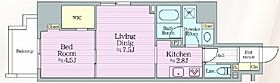 ミリアレジデンス根岸柳通り 905 ｜ 東京都台東区根岸３丁目21-5（賃貸マンション1LDK・9階・40.28㎡） その2