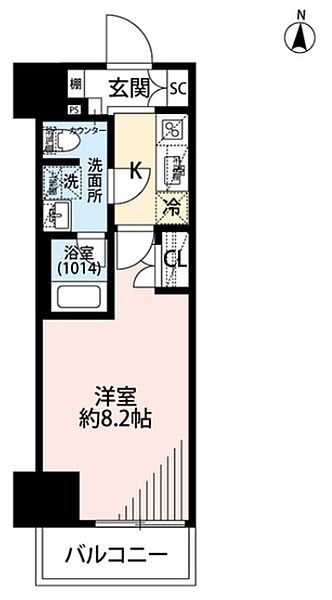 プレール・ドゥーク両国IV 604｜東京都墨田区緑１丁目(賃貸マンション1K・6階・25.35㎡)の写真 その2