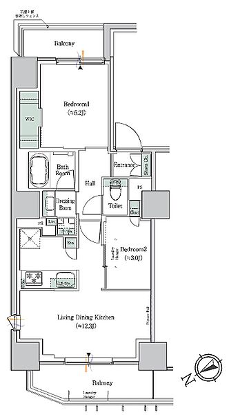 ＯＮＥ　ＲＯＯＦ　ＲＥＳＩＤＥＮＣＥ　ＮＩＳＨＩＮＩＰＰＯＲ 601｜東京都荒川区西日暮里５丁目(賃貸マンション2LDK・6階・50.23㎡)の写真 その2