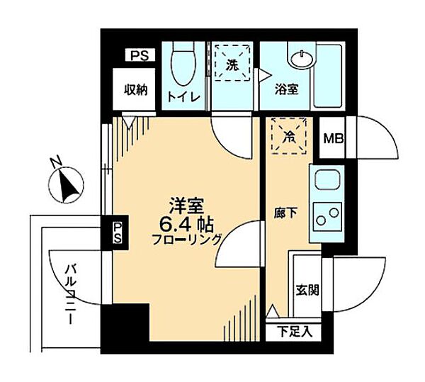 レキシントンスクエア曙橋 804｜東京都新宿区余丁町(賃貸マンション1K・8階・21.34㎡)の写真 その2