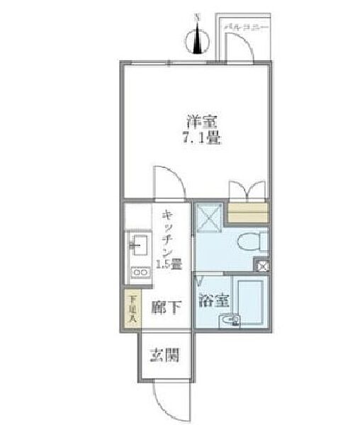 ＣＬＡＰ市谷柳町 102｜東京都新宿区市谷柳町(賃貸マンション1K・1階・23.89㎡)の写真 その2