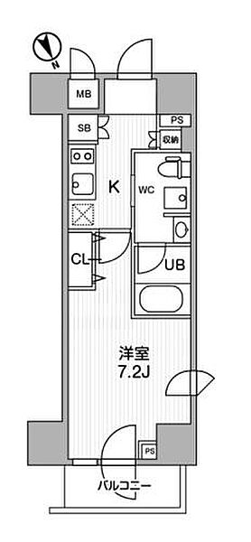 ステージファースト浅草橋II 801｜東京都台東区柳橋１丁目(賃貸マンション1K・8階・25.65㎡)の写真 その2