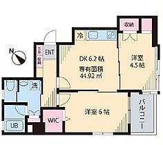 ボヌール市谷 201 ｜ 東京都新宿区市谷薬王寺町33-20（賃貸マンション1LDK・2階・44.92㎡） その2