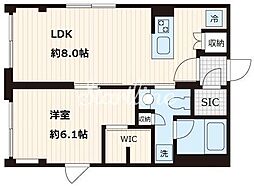 フレア本郷（Fullea本郷） 3階1LDKの間取り