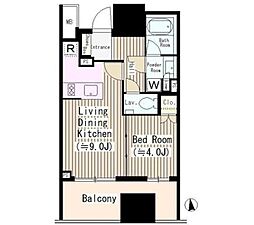 ディアナコート文京本郷台 1LDKの間取図画像