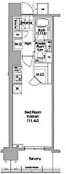 コンフォリア秋葉原EAST ワンルームの間取図画像