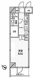 ELSTANZA文京千駄木 1Kの間取図画像