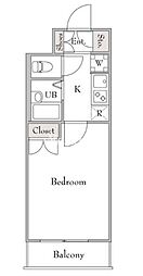 フォレシティ秋葉原 1Kの間取図画像