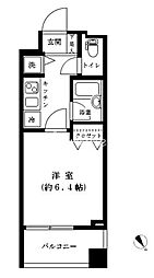 シンシア本郷東大前 1Kの間取図画像