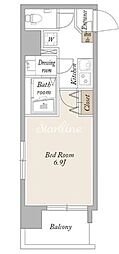 KDXレジデンス秋葉原2 1Kの間取図画像