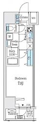 RESIDIA大手町北 1Kの間取図画像