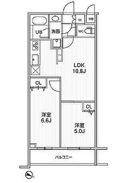 ＬＩＭＥ　ＲＥＳＩＤＥＮＣＥ　ＨＩＫＩＦＵＮＥ（ライムレジデ 523｜東京都墨田区東向島１丁目(賃貸マンション2LDK・5階・48.02㎡)の写真 その2