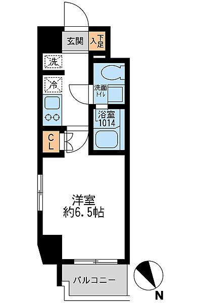 アーデン門前仲町 505｜東京都江東区古石場２丁目(賃貸マンション1K・5階・21.41㎡)の写真 その2