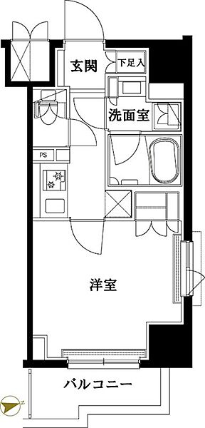 ルーブル南砂町 1004｜東京都江東区北砂４丁目(賃貸マンション1K・10階・25.56㎡)の写真 その2