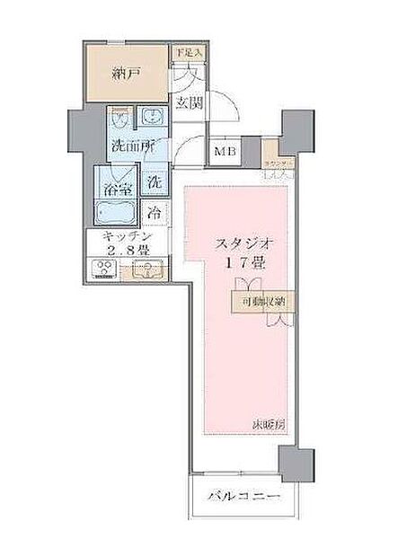 ブリリアイスト東雲キャナルコート 328｜東京都江東区東雲１丁目(賃貸マンション1K・3階・48.65㎡)の写真 その2