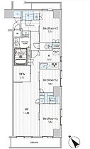 ビエラコート日本橋久松町 1108 ｜ 東京都中央区日本橋久松町6-2（賃貸マンション3LDK・11階・71.38㎡） その2