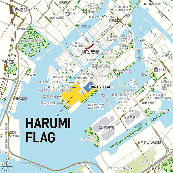 晴海フラッグ ポートビレッジ B棟（HARUMI FLAG） 1609｜東京都中央区晴海５丁目(賃貸マンション3LDK・16階・71.14㎡)の写真 その17