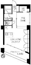 オレア日本橋浜町 201 ｜ 東京都中央区日本橋浜町１丁目11-10（賃貸マンション1LDK・2階・50.13㎡） その2