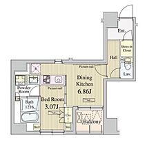 コートラクリア人形町 401 ｜ 東京都中央区日本橋人形町１丁目7-4（賃貸マンション1DK・4階・32.78㎡） その2