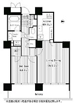 リバーポイントタワー 1403 ｜ 東京都中央区佃１丁目11-6（賃貸マンション1LDK・14階・55.65㎡） その2