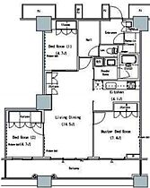 THE TOKYO TOWERS MID TOWER 829 ｜ 東京都中央区勝どき６丁目3-2（賃貸マンション3LDK・8階・84.26㎡） その2