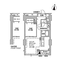 東雲キャナルコートCODAN11号棟 406 ｜ 東京都江東区東雲１丁目9-11（賃貸マンション1LDK・4階・53.68㎡） その2